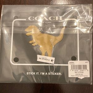 Coach leather dinosaur sticker